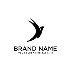 bird design logo vector white background template
