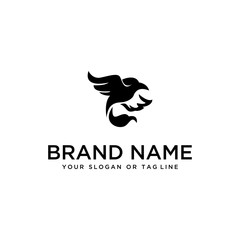 bird design logo vector white background template