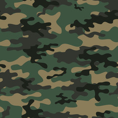  Seamless vector camouflage pattern for printing.
