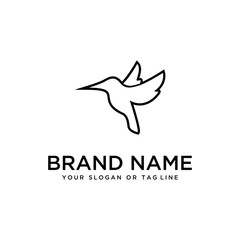 bird design logo vector white background template