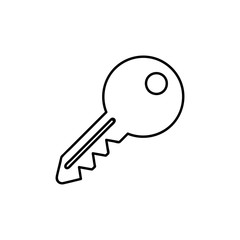 Keys icons , isolated. Closing and opening door. Sign and symbol . Locking and unlocking door vintage key pictogram, vector illustration.