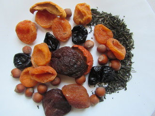 dried fruits and nuts