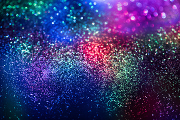 glitter bokeh lighting effect Colorfull Blurred abstract background for birthday, anniversary,...