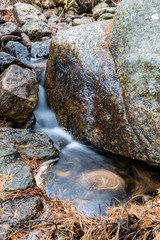 Hornillo waterfall in the mountains of Madrid