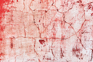 Texture of a concrete wall with cracks and scratches which can be used as a background