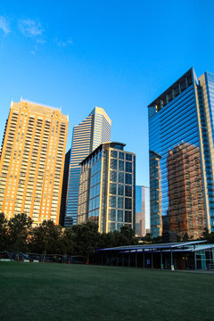 modern buildings in Houston