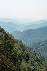 Gloucester Falls walking track look out at smoke from wild fires