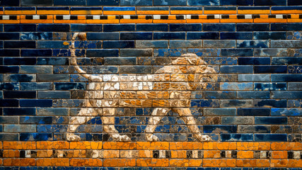 Details of ancient Sumerian architecture 