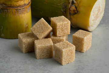 Cane sugar cubes