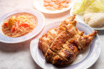 grilled chicken with sauce