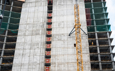 Cranes and Skyscrapers building the new city