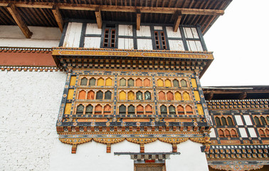 Fototapeta na wymiar Paro dzong in Bhutan