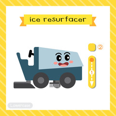 Letter I lowercase tracing. Ice Resurfacer