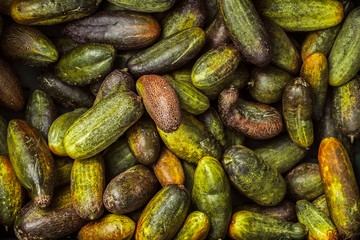 cucumbers on the market stall