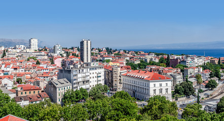 Fototapeta na wymiar Roofs of houses in Split.