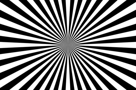 Black and white rays abstract background, can use for test the resolution and focus of cameras and photo or cinema lens.