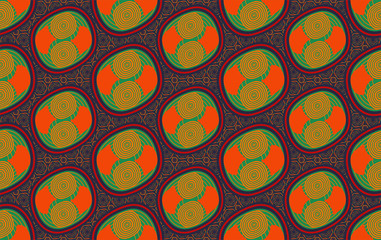 Modern seamless pattern geometric shape design for Clothing Background Carpet Wallpaper Cut Batik Fabric Vector Illustration Style Embroidery
