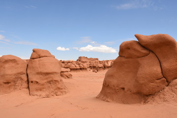 landscape on the Goblin state park in the united states of america