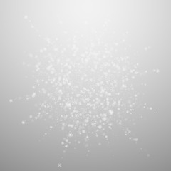 Beautiful snowfall Christmas background. Subtle fl