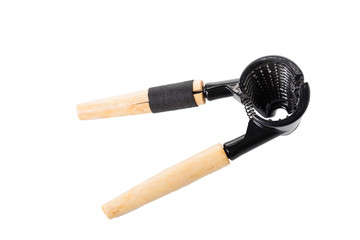 Nutcracker with wooden handle is broken.