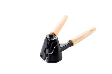 Nutcracker with wooden handle is broken.