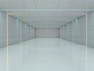 Abstract modern architecture background. 3D