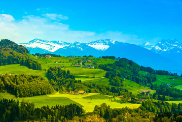 Panorama im Zuercher Oberland