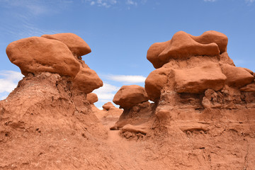 landscape on the Goblin state park in the united states of america