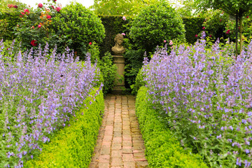 Buchsbaum- und Katzenminzengarten