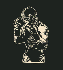 Boxers Logo Design. Vector Illustration.
