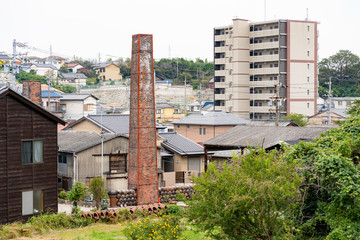 写真素材: やきもの散歩道　常滑　煙突