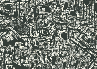 Hand Drawn Abstract Background. Vector Illustration