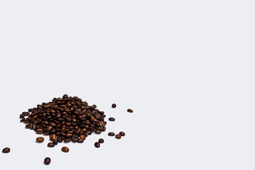 Coffee beans on isolated background. Good for wallpaper and background