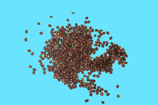 Coffee beans on isolated background. Good for wallpaper and background