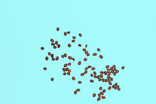 Coffee beans on isolated background. Good for wallpaper and background
