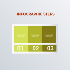 Obraz premium Informational infographic template design. Business concept infograph with 3 options, steps or processes. Vector visualization can be used for workflow layout, diagram, annual report, web