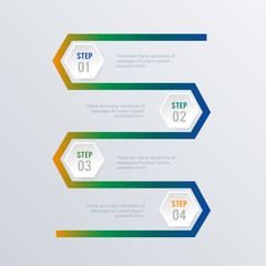 Timeline infographic template design. Business concept infograph with 4 options, steps or processes. Vector visualization can be used for workflow layout, diagram, annual report, web