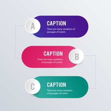 Timeline list infographic template design. Business concept infograph with 3 options, steps or processes. Vector visualization can be used for workflow layout, diagram, annual report, web