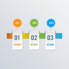 Timeline infographics template design. Business concept infograph with 3 options, steps, or processes. Vector visualization can be used for workflow layout, diagram, annual report, web
