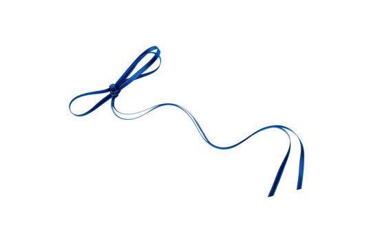 Nastrino blu con fiocco per pacco regalo