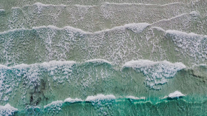 Amazing aerial view of the best beach in the world.