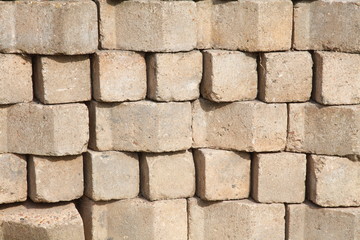Helle Bausteine, aufgstapelt