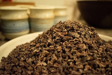 cacao pile