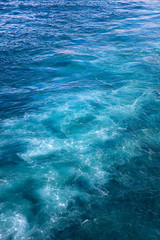 Turquoise water of the Bosphorus Strait in Istanbul, Turkey
