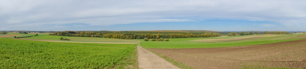Feldflur Panorama im Herbst
