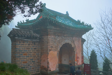 The gate of one of the Temple of wushu temple