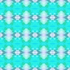 seamless repeating pattern illustration with pale turquoise, turquoise and sky blue color
