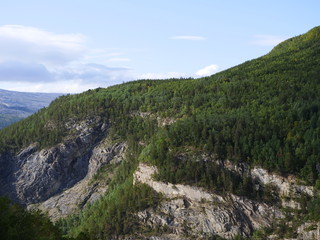 Fototapeta na wymiar A scandinavian landscape in Norway, Europe.
