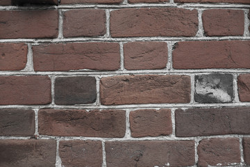 background of brick in a dark wash