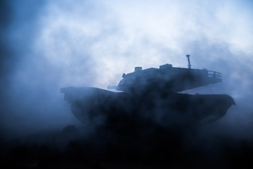 War Concept Armored Vehicle Silhouette